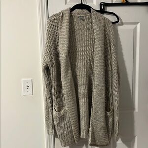 Charlotte Russe Cream Chunky Knit Cardigan